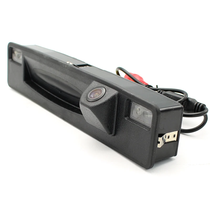 HD 4089T динамическая траектория парковочная линия камера заднего вида для Ford Focus~ ручка багажника переключатель камеры