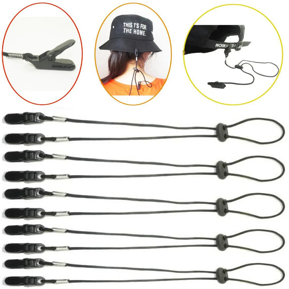 5pcs/lot Adjustable HAT CLIP / CAP RETAINER Clip to Shirt Boating
