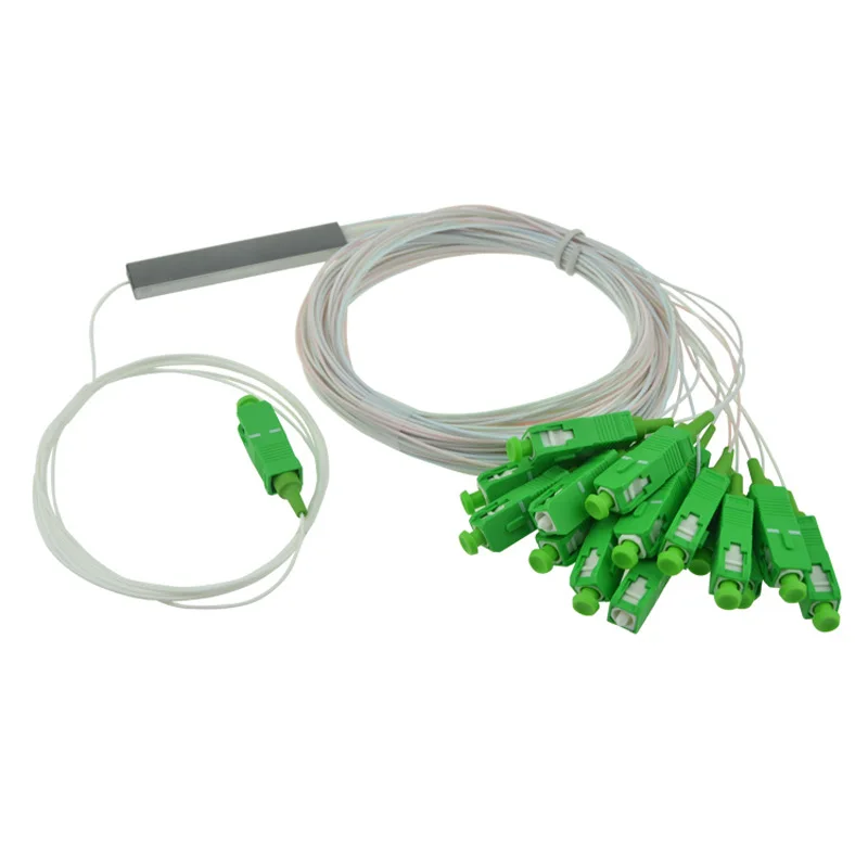 10 шт. SC APC Одномодовый волоконно оптический распределитель FTTH 0 9 мм mini plc 1x16|Детали