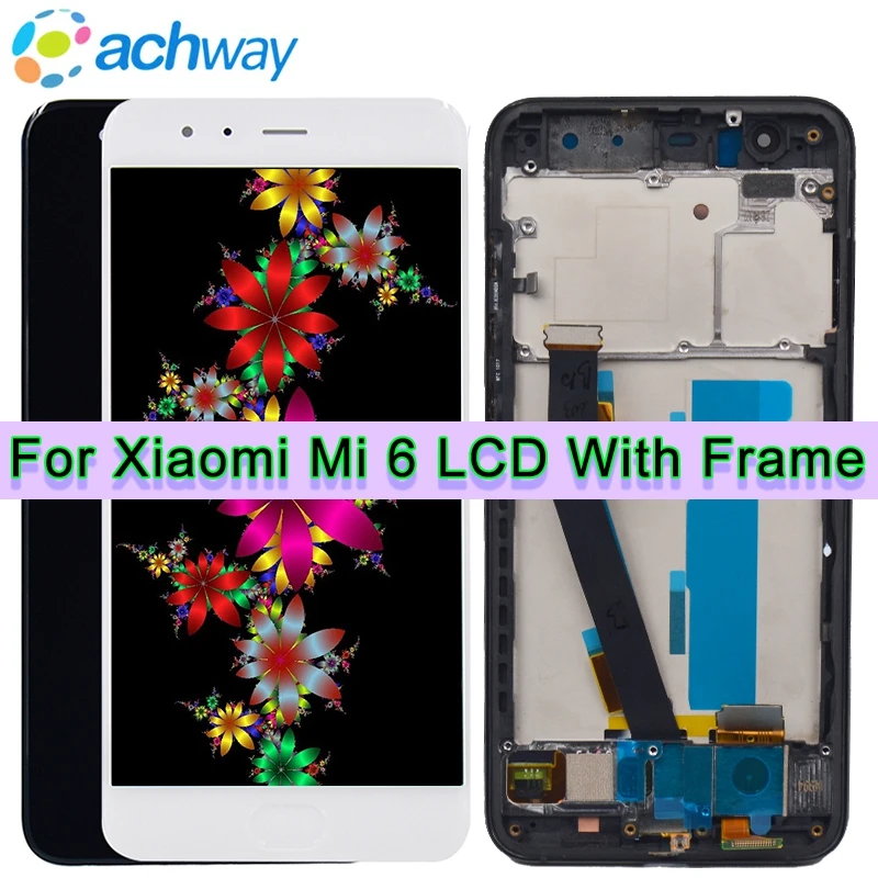 Xiaomi Mi6 ЖК дисплей + сенсорный экран 100% новый FHD дигитайзер для сборки запасные