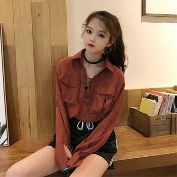 

Cheap wholesale 2019 new Spring Summer Autumn Hot selling women's fashion casual ladies work Shirts MP143