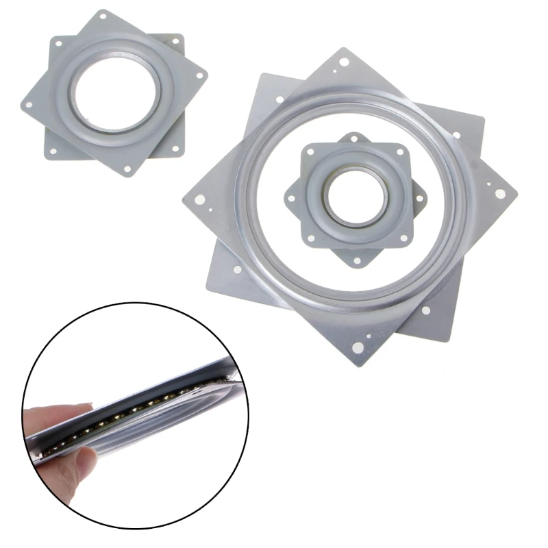 

Square Lazy Susan Table Turntable Bearing Home Improvement Furniture Wheel Part Industrial Rotary Table Bearing Swivel Plate