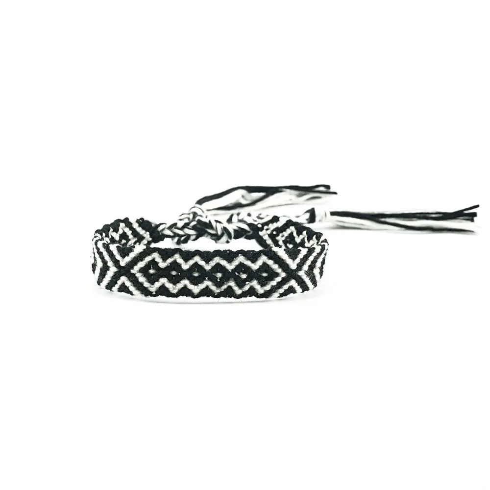 

AMIU Friendship Bracelet Personalized Woven Rope String Hippy Boho Cotton Handmade Bracelet Bohemia Style For Women And Men