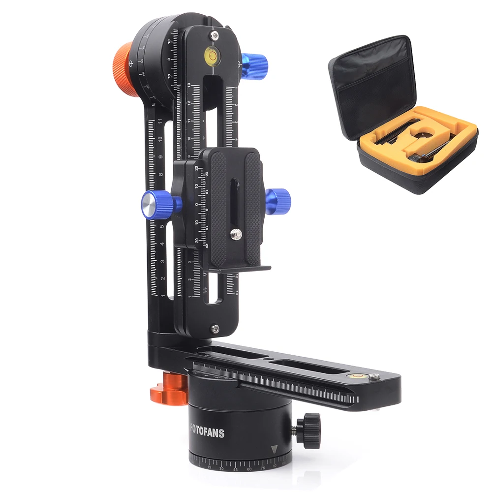 

FOTOFANS 5th Generation Pro Panoramic Camera Tripod Kit Ball Head Gimbal Bracket Plate Rail Slider 720 Degree Rotated with Bag