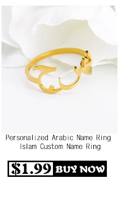 Исламское кольцо на заказ арабские кольца для мужчин и женщин Anillos Arabe Bague Prenom персонализированные буквы имя кольцо BFF ювелирные изделия аксессуары