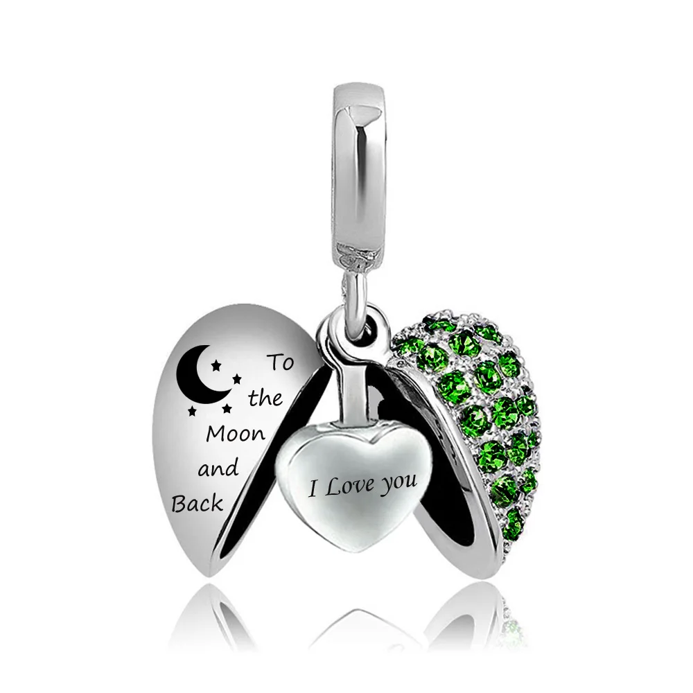 Angel Wing Cremation Jewelry I Love You to The Moon and Back Locket Urn Ashes Necklace Keepsake Memorial Pendant Stainless Steel