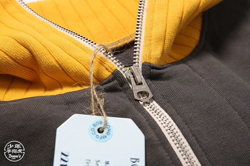 BOB DONG Moto Байкерский стиль тяжеловесная ткань мужская 1/2 молния полосатый свитер