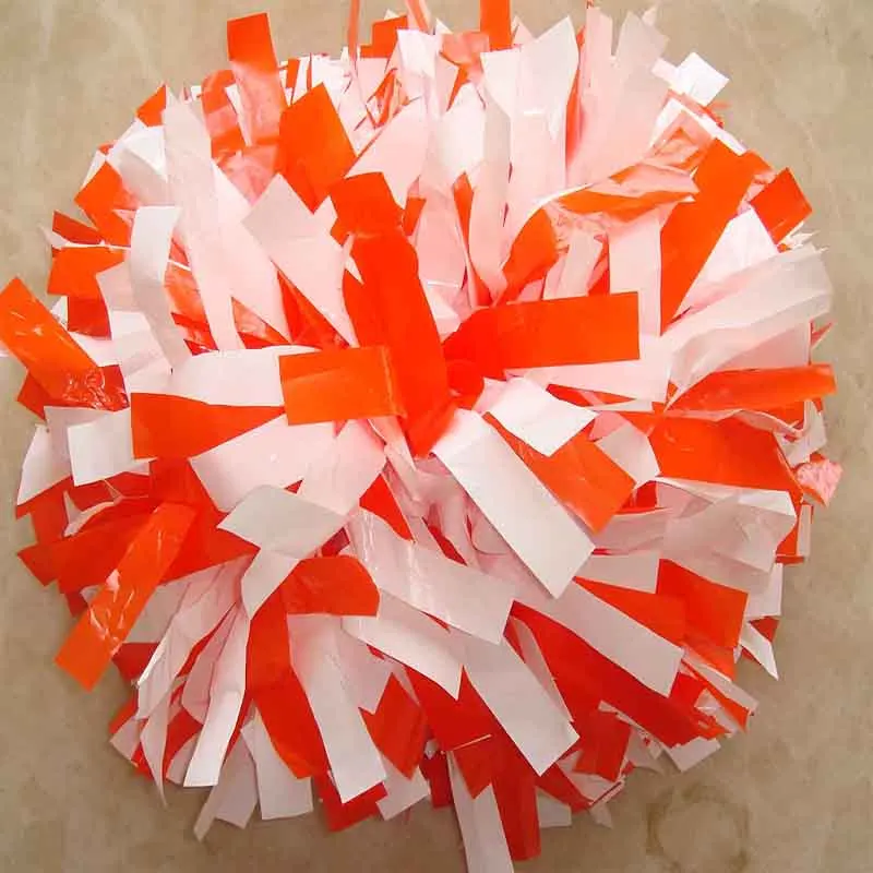 Никогда не увядает 1 шт группа поддержки pom Poms 6 "эстафету ручка мокрый Пластик смешанные конкурсе 180g костюм помпонами цвет на заказ