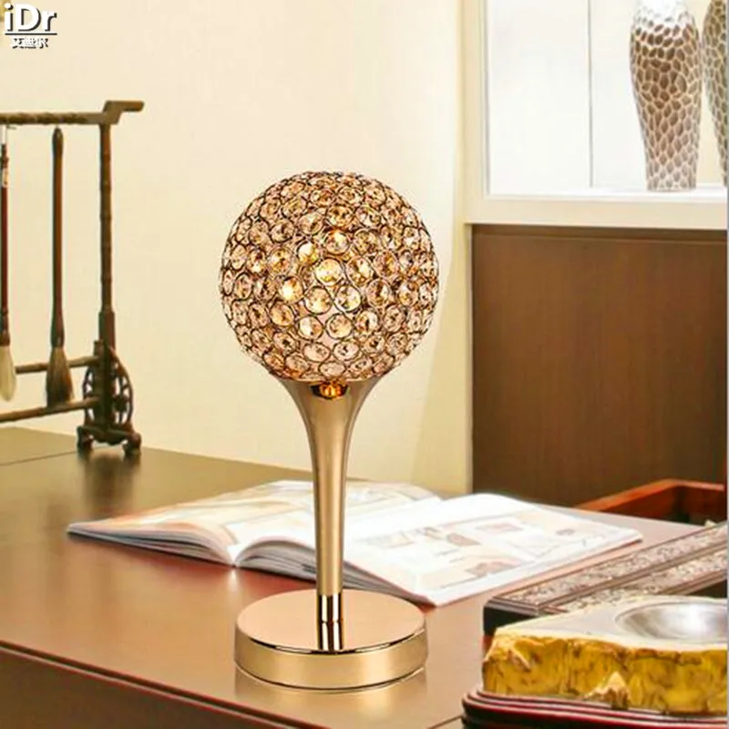 Dimmable Golden minimalist modern creative K9 crystal decorative arts