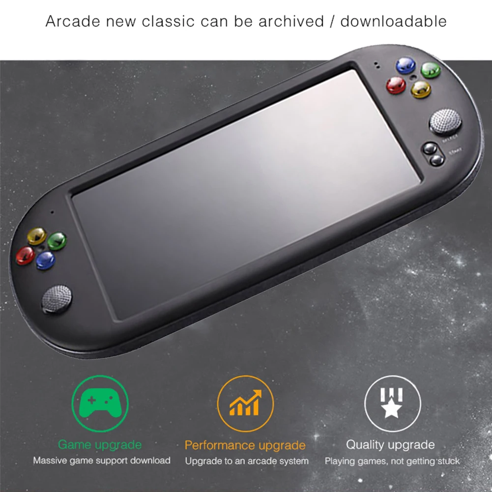 HD портативная игровая консоль Оборудование для psp X16 большой Экран 7-дюймовый HD ручной GBA аркадных игр NES Ностальгический FC ДС GBA SFC MD игровой консоли