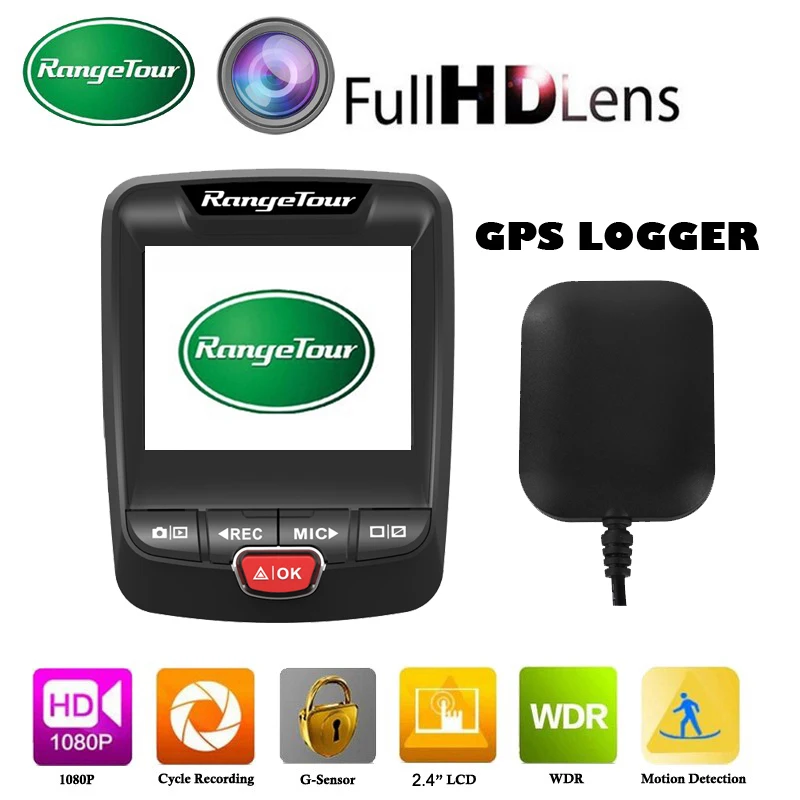 

Range Tour Z1-G with External GPS Logger Mini Car DVR Video Camera Novatek 96650 Dashcam Full HD 1080P 170 Degree Car Dash Cam