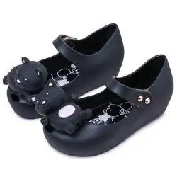 Melissa для девочек обувь 2019 Новые девушки мультфильм пластмассовые прозрачные сандалии пляжная обувь