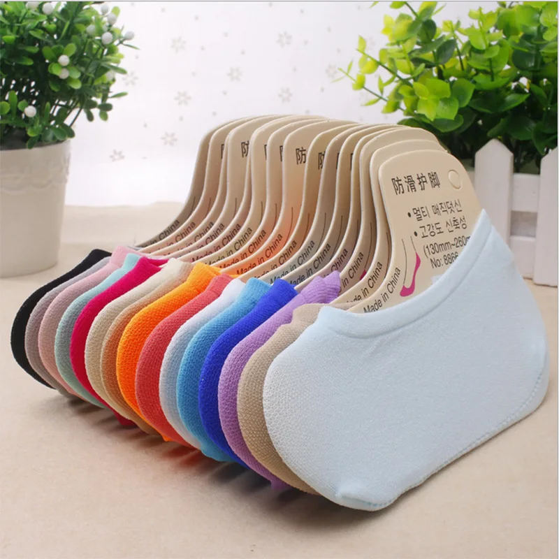 

6PCS Classic Solid Women Ankle Breathable Low Sock Seamless Invisible Socks Slippers Female Candy Colors Cheap Boat Short Socks