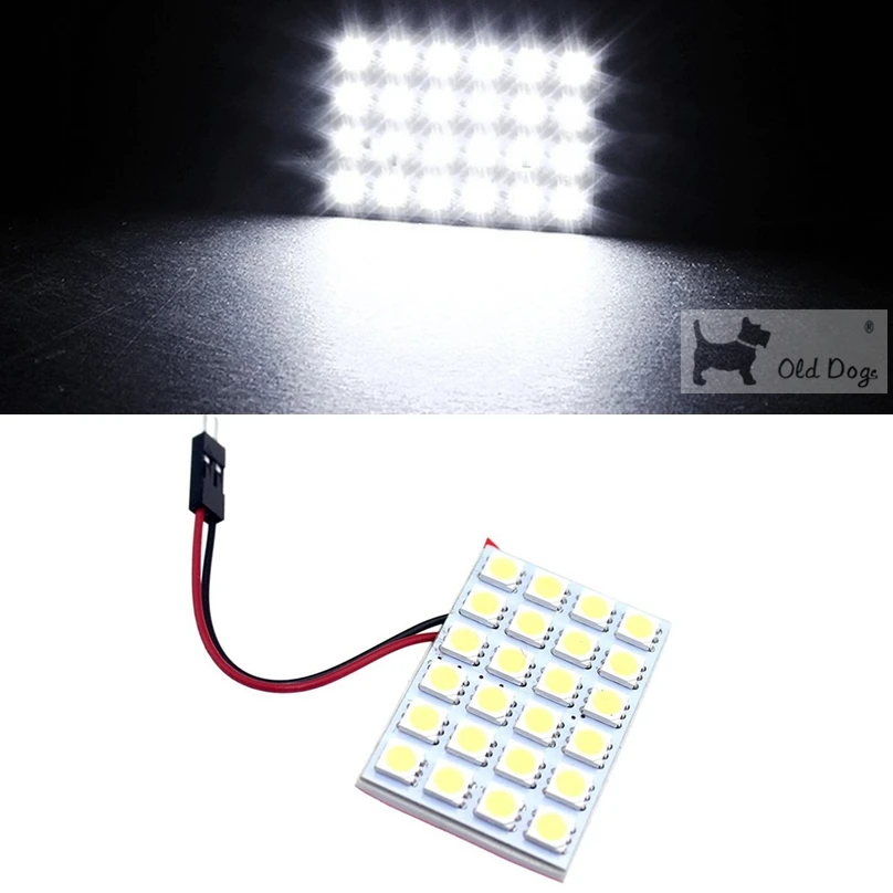 Светодиодная лента T10 W5W BA9S C5W с 3 адаптерами 24SMD 24 smd 5050 | Автомобили и мотоциклы