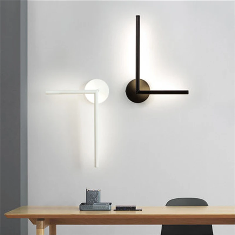 

Nordic Wall Lamp Stairs Aisle Creative Personality Lighting Bedside Bedroom Living Room Double Head Rotating Wall Lamp