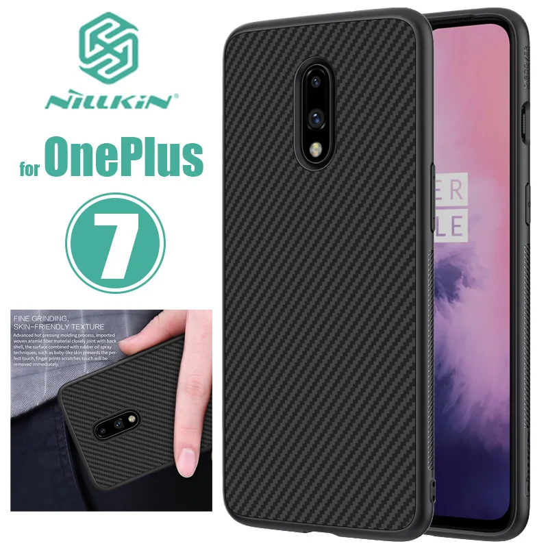 Чехол для Oneplus 7 Nillkin Synthtic Fiber PC задняя крышка чехол для Oneplus7 Мягкий сенсорный чехол для телефона для One Plus 7 Nilkin жесткий чехол Capa