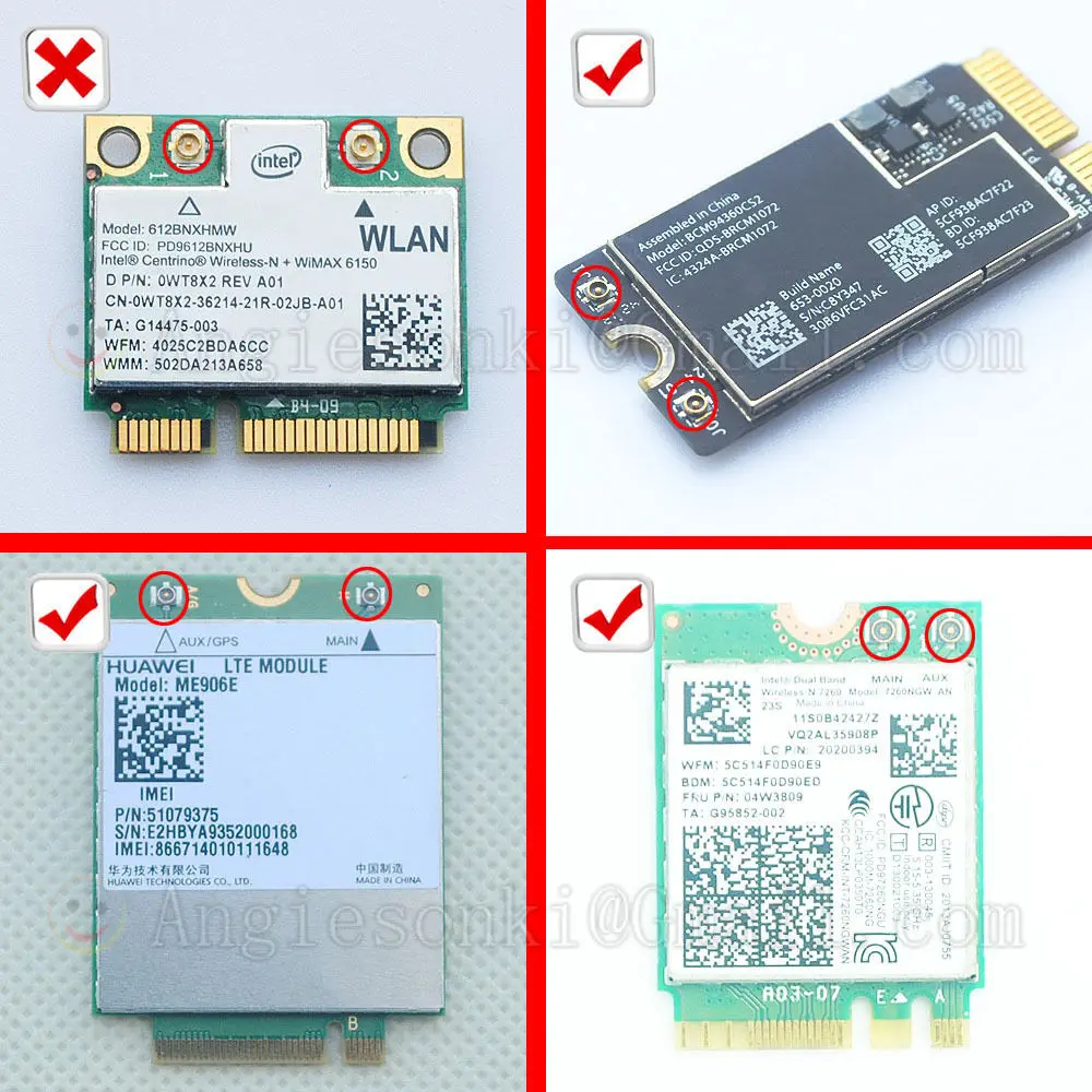 IPEX MHF4 Внутренняя антенна ноутбука NGFF для Intel 7260 3160 8260 Wi-Fi WLAN Card беспроводная сетевая карта 3g N5321 4G EM7355 EM7455 EM7340 EM7345 GOBI5000