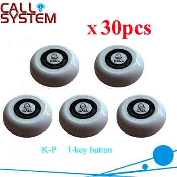 

Service Button Restaurant Call Buzzer Server Paging systems K-P Single key 30pcs