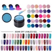 LEMOOC 5ml Glitter Shimmer UV Gel New 2019 Nail Art Tips 180 Colors UV LED Soak Off UV Gel Varnish Nail Gel Polish DIY Manicure