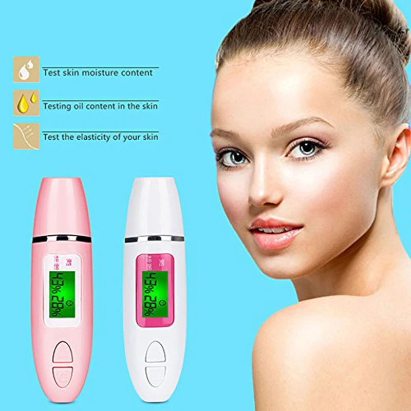 Digital Skin Detector Pen with LCD Display Portable Skin Analyzer Water