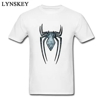 

Stylish Spider Man Crosshatch Mens T-shirt Custom Cotton Short Sleeve Valentine's Male Gift Tee Shirt Art Drawing