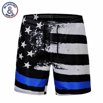 

Mr.1991INC Men's Board Shorts Star flag Digital printing Trunks Beach Shorts for men Vacation Shorts Fashion praia masculino