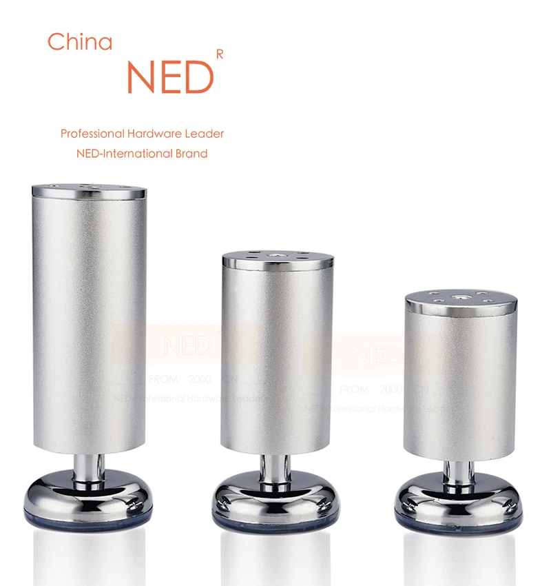 4pcs Ned 10cm Height Space Aluminum Furniture Legs Solid Table