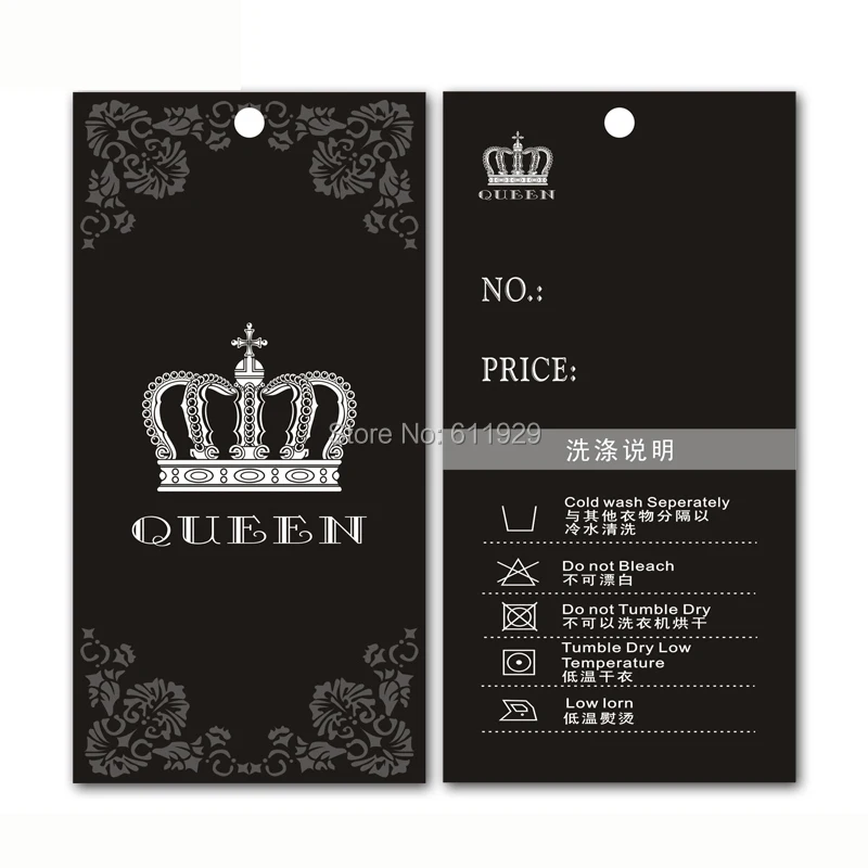 

Customized Hang Tags/garment bag paper tag/Clothing paper swing tag/printed tags/brand name printing/logo/label Free Shipping