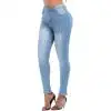 2019 KLV Модные женские стрейч джинсы для женщин Высокая талия стрейч тонкий сексуальный ноги брюки девочек 1212