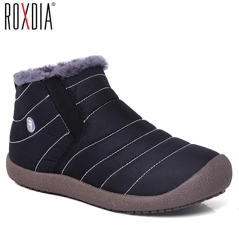 ROXDIA/брендовые модные теплые женские и мужские зимние ботинки стальные