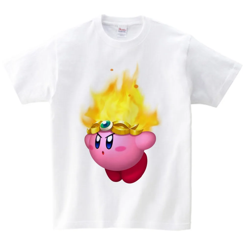

2019 Kirby Game Children T-shirt Pure Cotton Short Sleeve Round Neck Shirt Children Clothes 2019 High Quality Baby T-shirt YUDIE