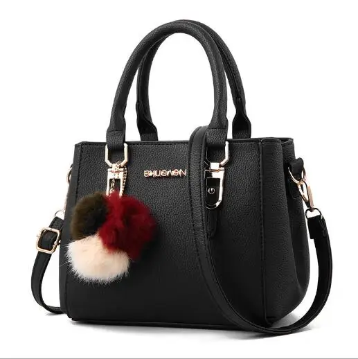 Женская сумка в винтажном стиле с летящими птицами, повседневная сумка-тоут, модные женские сумки-мессенджеры на плечо с верхней ручкой, кожаный кошелек - Цвет: black handbag