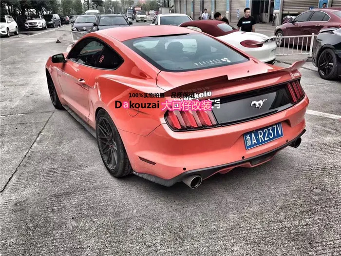 Подходит для FORD MMD MUSTANG углеродного волокна задний спойлер заднее крыло