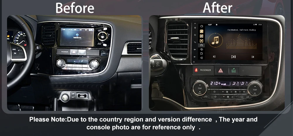 Top 8" Android 8.0 Car GPS Radio Player for Mitsubishi Outlander 2014 2015 2016 2017 with Octa Core 4GB+32GB Auto Stereo Multimedia 2