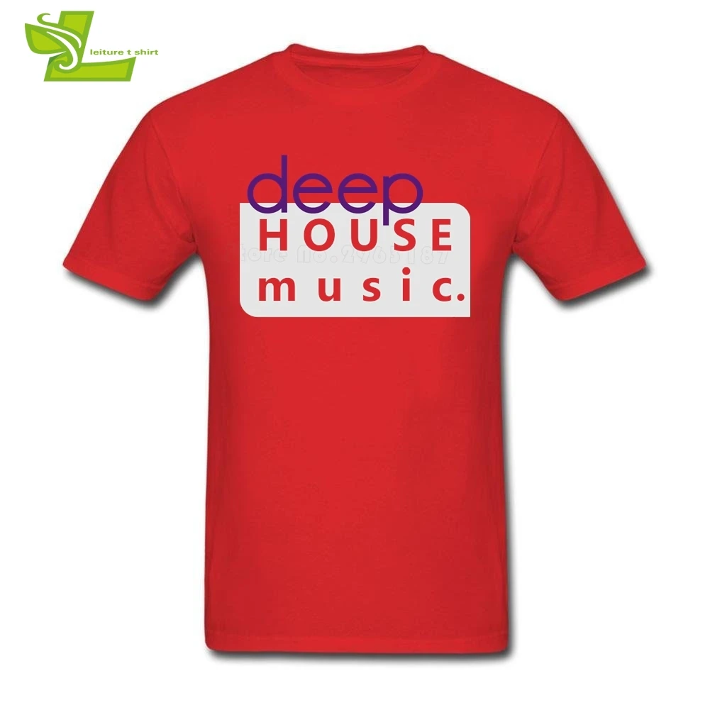 Deep House Music T Shirt Male New Personality Camisetas Home Wear