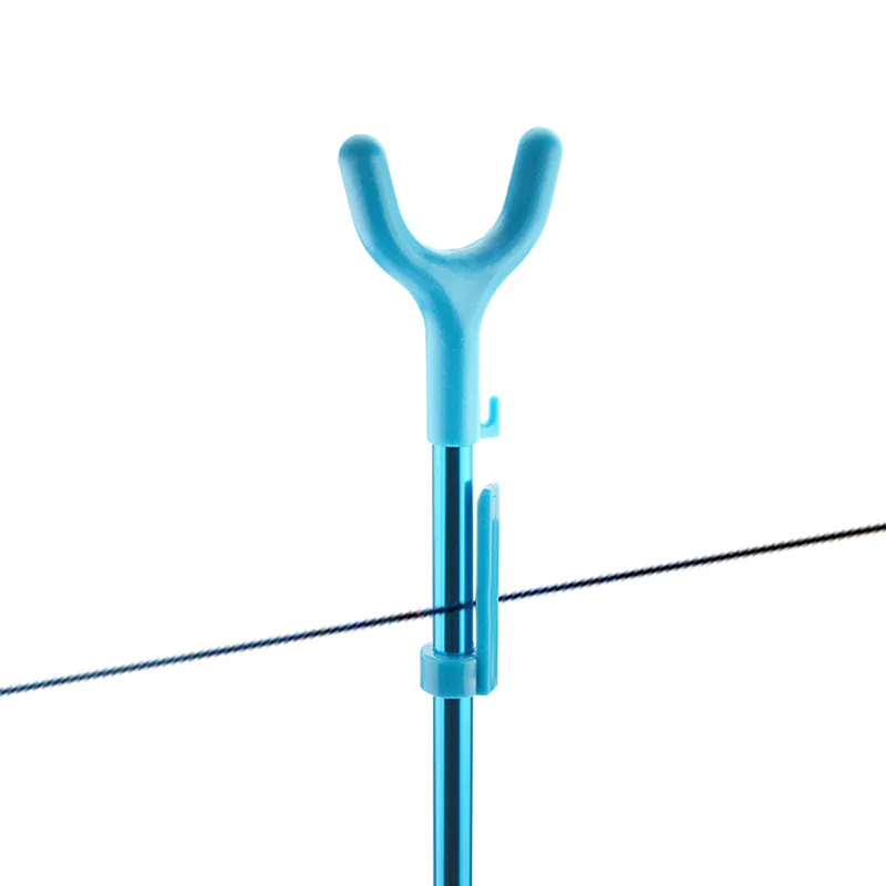 1pc Archery Recurve Bow Stand Holder Aluminium Alloy Blue Foldable Traditional Bow Accessory