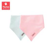 

Tinsino 2 Pieces Newborn Baby Bibs Infant Solid Color Feeding Bib 100% Cotton Toddler Nursing Burp Cloths for Baby Boys Girls