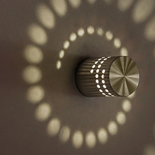 Iminovo современный светодиодный светильник, алюминиевая настенная лампа 3 Вт, лучший для прохода, спальни, коридора, крыльца, фоновый светильник, светящиеся эффективные лампы - Цвет абажура: warm wihte