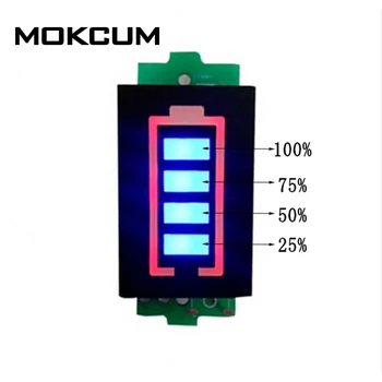 

2S 2 Series Lithium Battery Capacity Indicator Module 8.4V Blue Display Electric Vehicle Battery Power Tester Li-po Li-ion