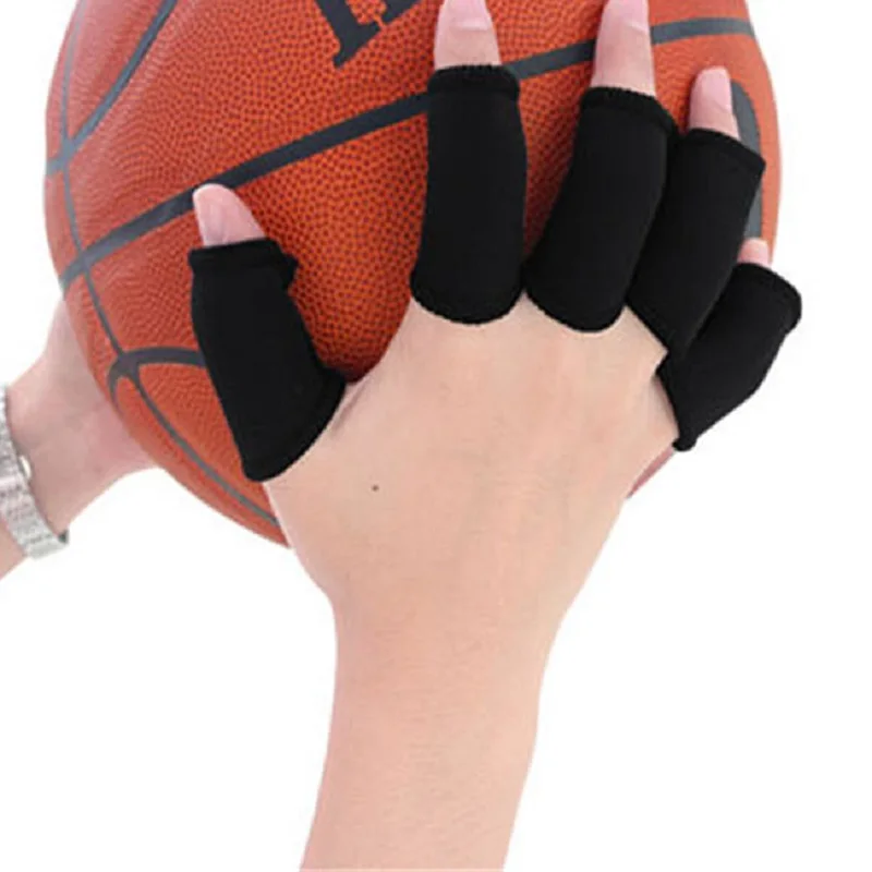 

10Pcs Sports Finger Splint Guard Bands Bandage Support Wrap Baskeyball Volleyball Fingerstall Sleeve Protector