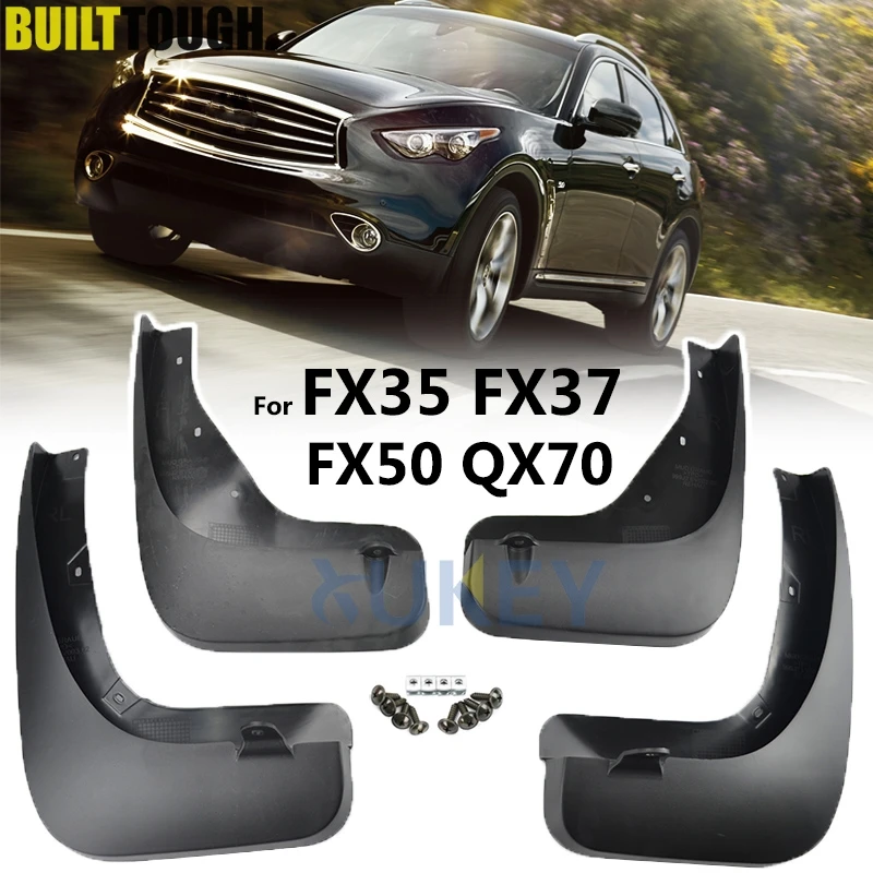 

Mudflaps For Infiniti FX35 FX37 FX50 QX70 2009 - 2017 Mud Flaps Splash Guards Mudguards Front Rear 2011 2012 2012 2014 2015 2016