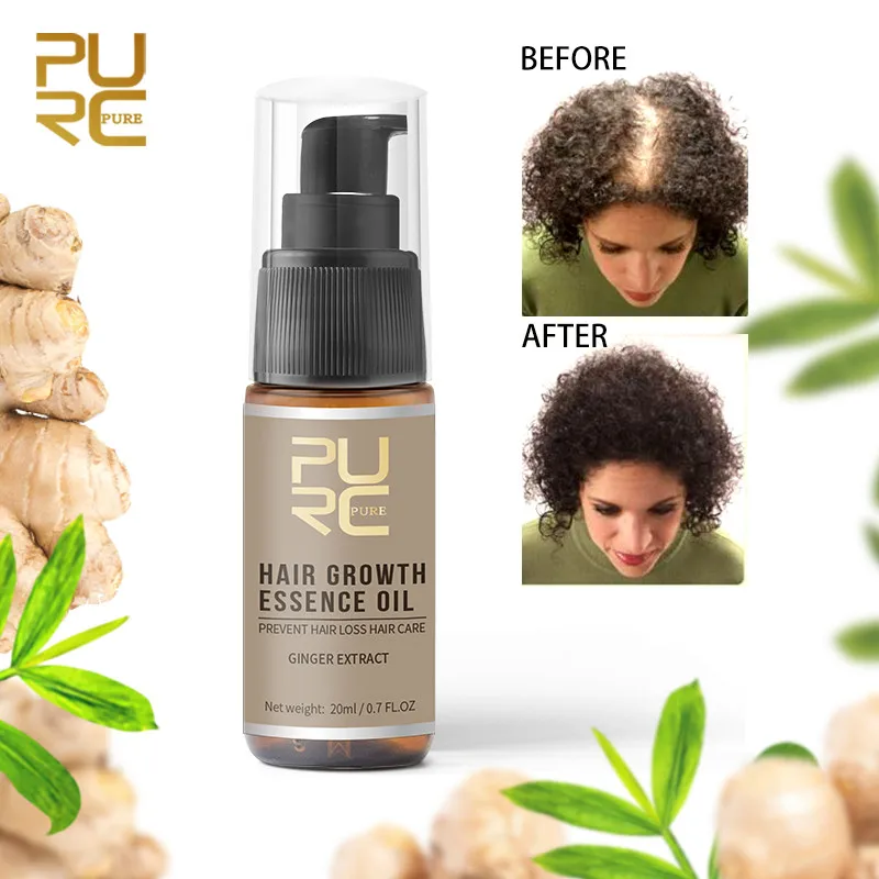 PURC 20ml Hair Growth Essence Oil Ginseng And Ginger Essence Treatment Hair Loss Fast Hair Growth Hair Care Products PURC 20ml Hair Growth Essence Oil Ginseng And Ginger Essence Treatment Hair Loss Fast Hair Growth Hair Care Products