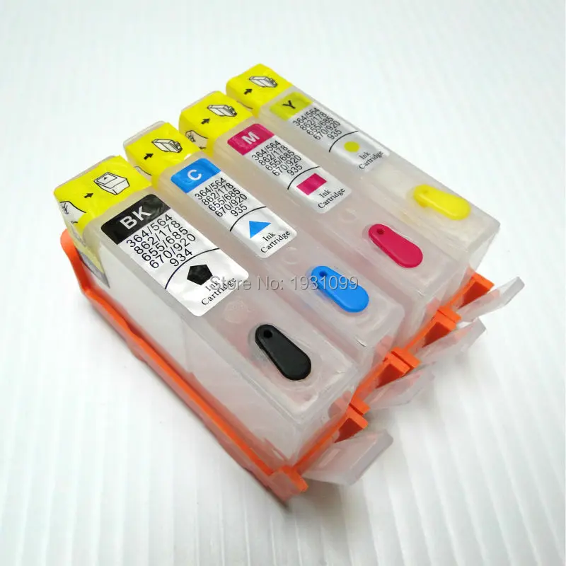 4PCS Refillable ink cartridge For HP178 HP178XL HP 178 with chip for HP Photosmart C6300 C5300