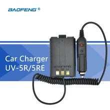 Baofeng walkie talkie Battery Eliminator Car Charger For Portable CB Radio UV 5R UV-5RB UV-5RA Walkie Talkie Accessories
