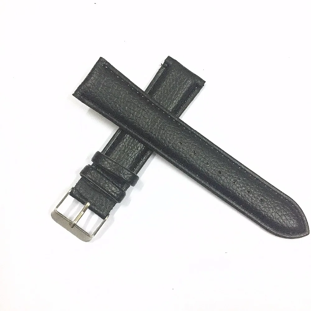 1-PCS-PU-Leather-Watch-Band-20MM-Strap-Watch-Bracelet-Black-Litchi-Pattern-leather-Watchband-Watch (1)