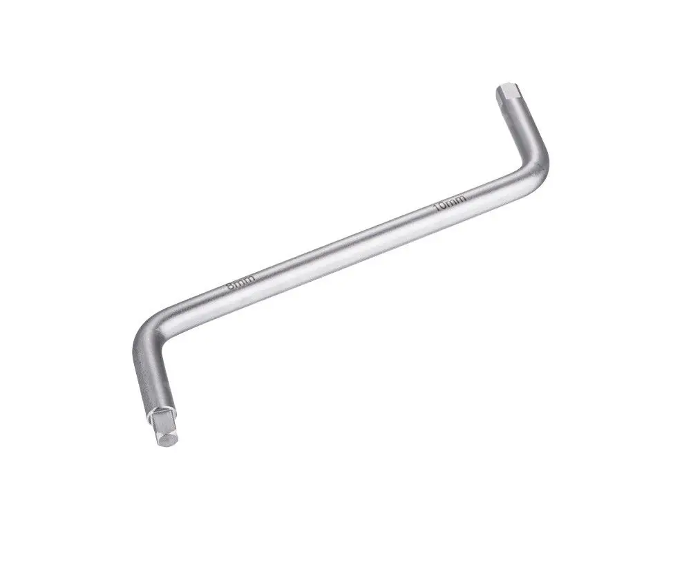 Cr V S Shape Square Head Drain Plug Wrench 8x10mm Oil Filter Drain Plug