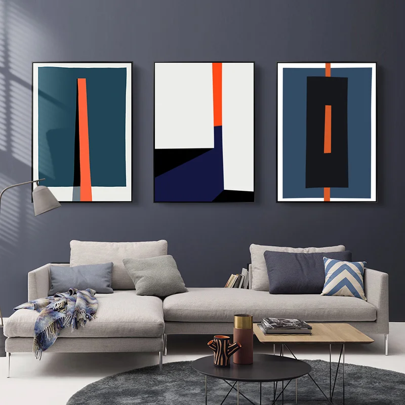 Modern Canvas Wall Art Nordic Decoration Print Geometric Poster Home  Abstract 