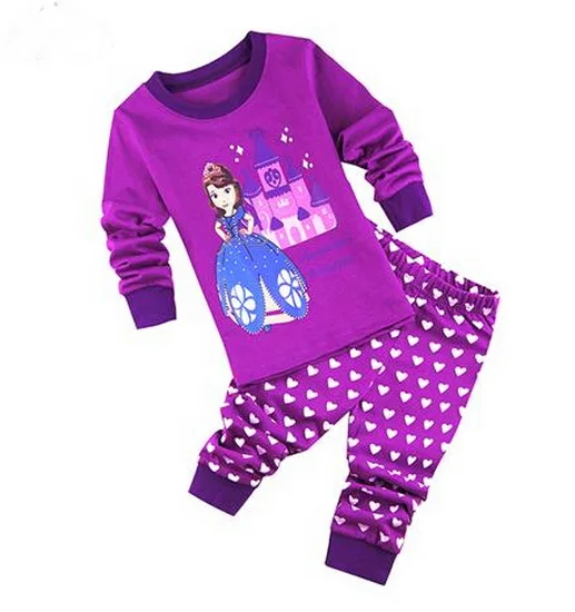 

Tracksuit Kids Boys Girls Clothes Baby Pajamas Autumn winter Long Sleeved Set Cartoon Children's Sleepwear WL563