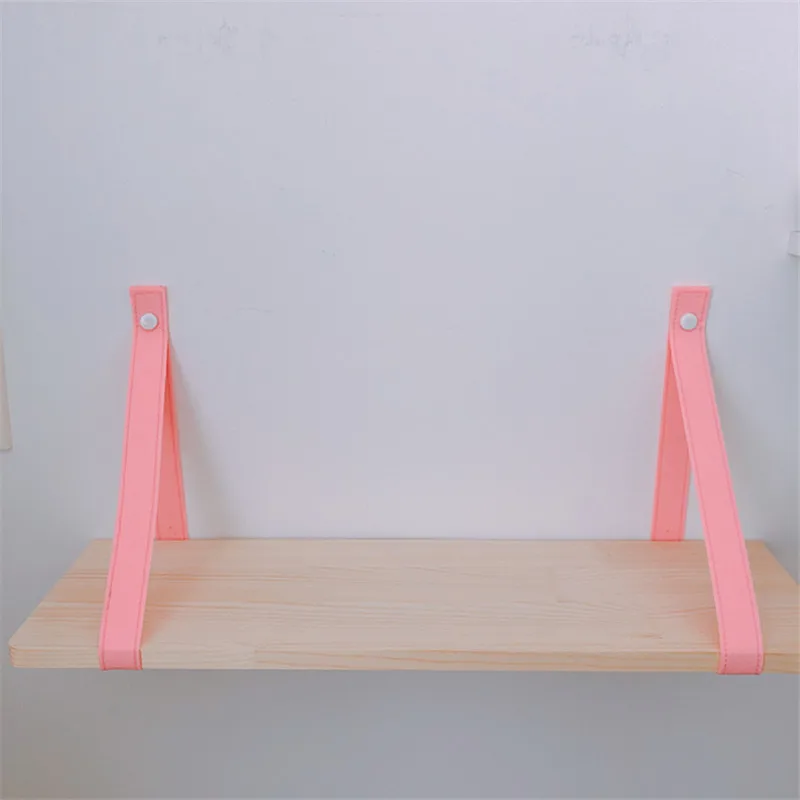 Pink wall shelf INS в скандинавском стиле деревянная доска с войлочной полоской простая креативная полка для перегородок детская спальня украшения стен - Цвет: Pink wall shelf