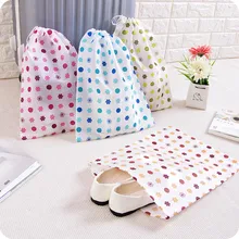 Non-Woven Clover Travel Shoe Storage Bag Portable Drawstring Tote Home Toys Pouch Sundry Clothing Underwear Bag